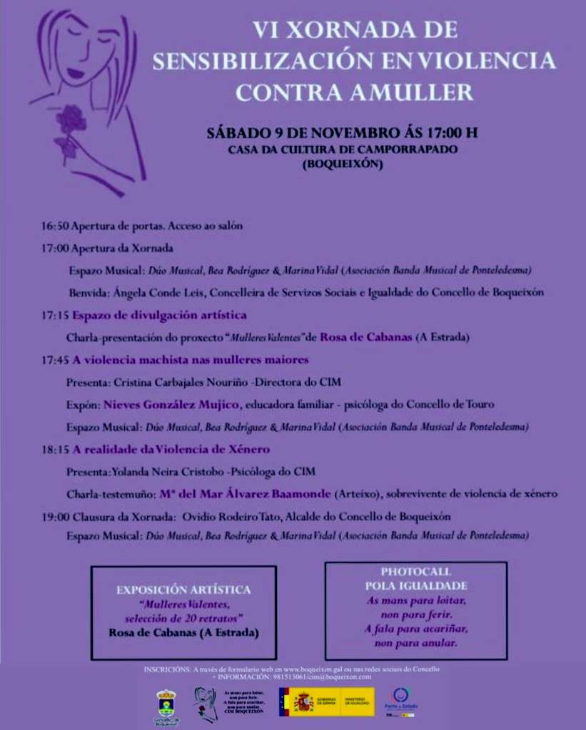 VI Xornada de Sensibilización en Violencia Contra a Muller en Boqueixón