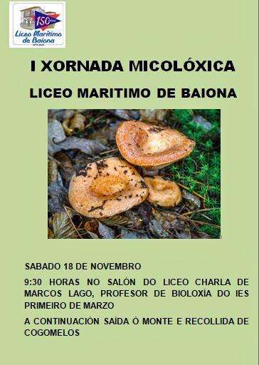I Xornada Micolóxica en Baiona