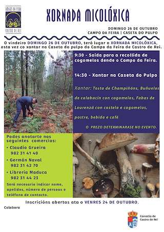 Fechas, información, programa, cartel, imágenes, mapa y ubicación de Xornada Micolóxica (2025)  en  Castro de Rei