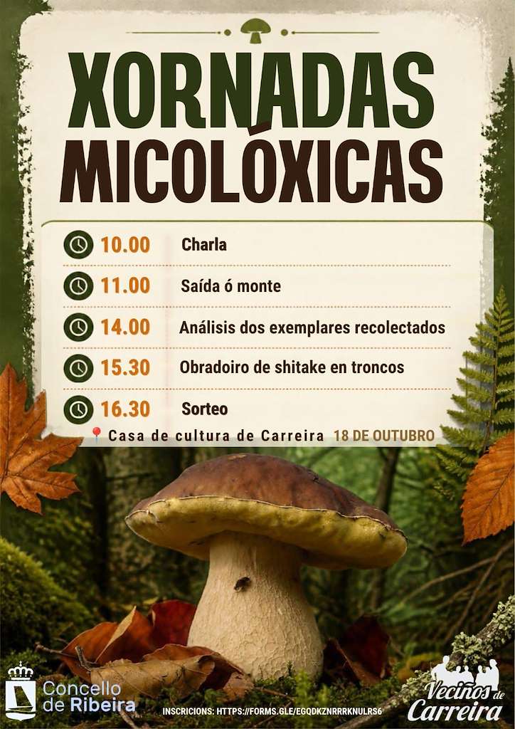 IV Xornada Micolóxica de Carreira (2026) en Ribeira