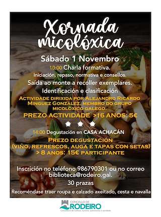Fechas, información, programa, cartel, imágenes, mapa y ubicación de Xornada Micolóxica (2025)  en  Rodeiro