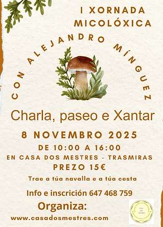 Fechas, información, programa, cartel, imágenes, mapa y ubicación de I Xornada Micolóxica (2025) en Trasmirás