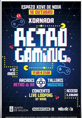 Fechas, información, programa, cartel, imágenes, mapa y ubicación de Xornada Retro Gaming  (2025)  en  Noia