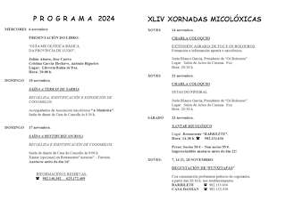 XLV Xornadas Micolóxicas en Foz