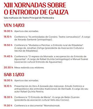 Jornadas Sobre el Carnaval de Galicia en Pontevedra