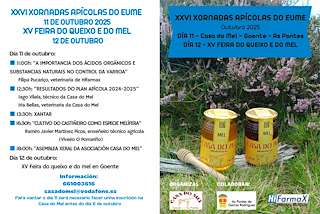 Fechas, información, programa, cartel, imágenes, mapa y ubicación de XXVI Xornadas Apícolas do Eume (2025)  en  As Pontes de García Rodríguez