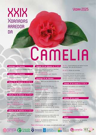 Fechas, información, programa, cartel, imágenes, mapa y ubicación de XXIX Xornadas Arredor da Camelia  en  Vedra