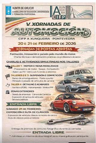 Fechas, información, programa, cartel, imágenes, mapa y ubicación de V Xornadas de Automoción  (2026)  en  Pontevedra