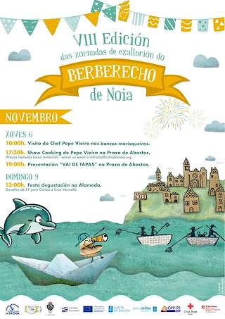 Fechas, información, programa, cartel, imágenes, mapa y ubicación de VIII Xornadas de Exaltación do Berberecho (2025) en Noia