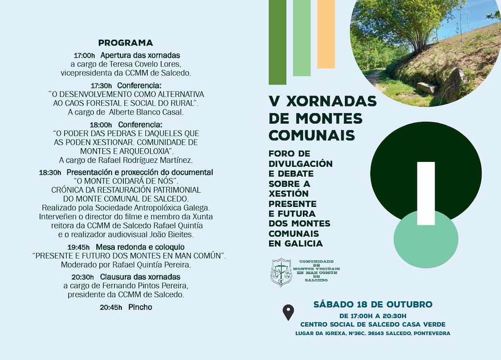 V Xornadas de Montes Comunais en Pontevedra