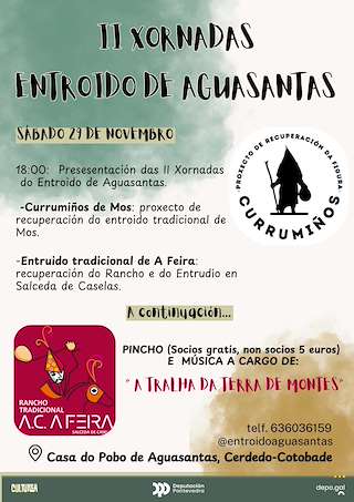Fechas, información, programa, cartel, imágenes, mapa y ubicación de II Xornadas do Entroido de Aguasantas  (2025)  en  Cerdedo-Cotobade