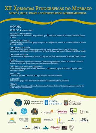 Fechas, información, programa, cartel, imágenes, mapa y ubicación de XII Xornadas Etnográficas do Morrazo (2025)  en  Moaña