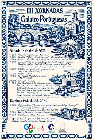 Fechas, información, programa, cartel, imágenes, mapa y ubicación de III Xornadas Galaico Portuguesas  (2026)  en  Allariz