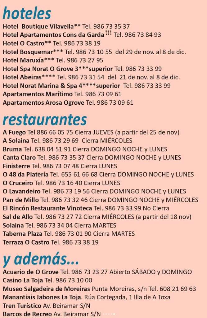 XXII Xornadas Gastronómicas da Centola en O Grove