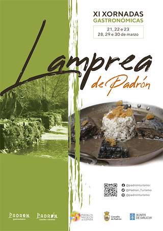 Fechas, información, programa, cartel, imágenes, mapa y ubicación de XI Xornadas Gastronómicas da Lamprea  en  Padrón
