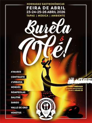 Fechas, información, programa, cartel, imágenes, mapa y ubicación de Xornadas Gastronómicas Feira de Abril - Burela&Olé (2026)