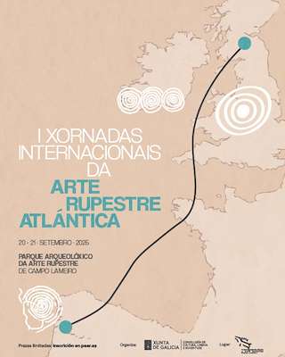 Fechas, información, programa, cartel, imágenes, mapa y ubicación de I Xornadas Internacionais da Arte Rupestre Atlántica  en  Campo Lameiro