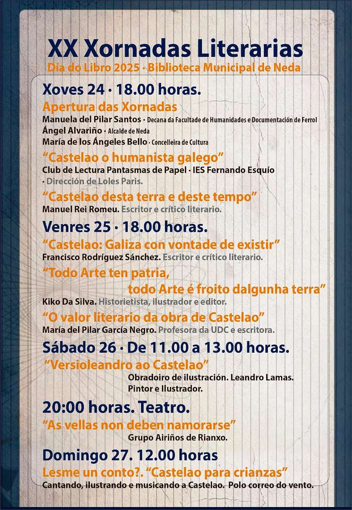 XX Xornadas Literarias en Neda
