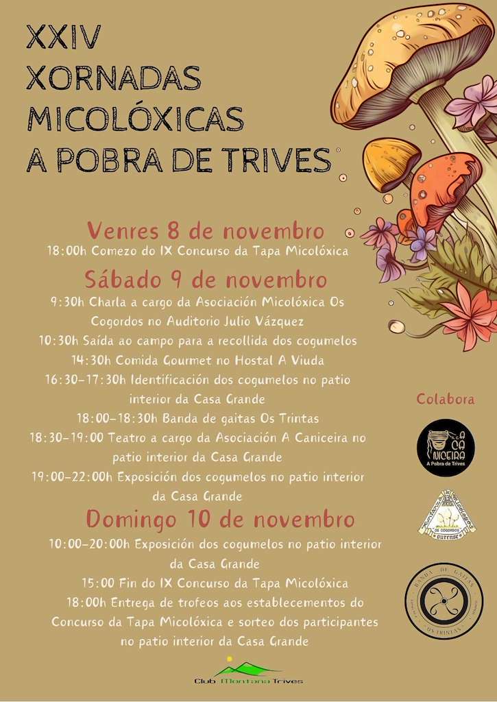 XXII Xornadas Micolóxicas - VII Concurso de Tapas en A Pobra de Trives