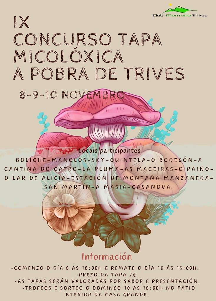 XXIV Xornadas Micolóxicas - IX Concurso de Tapas en A Pobra de Trives