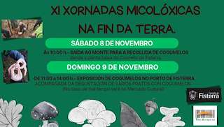 Fechas, información, programa, cartel, imágenes, mapa y ubicación de XI Xornadas Micolóxicas  (2025) en Fisterra