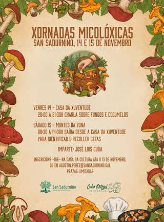 Fechas, información, programa, cartel, imágenes, mapa y ubicación de Xornadas Micolóxicas  en  San Sadurniño