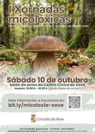 Fechas, información, programa, cartel, imágenes, mapa y ubicación de I Xornadas Micolóxicas (2026)  en  Xove