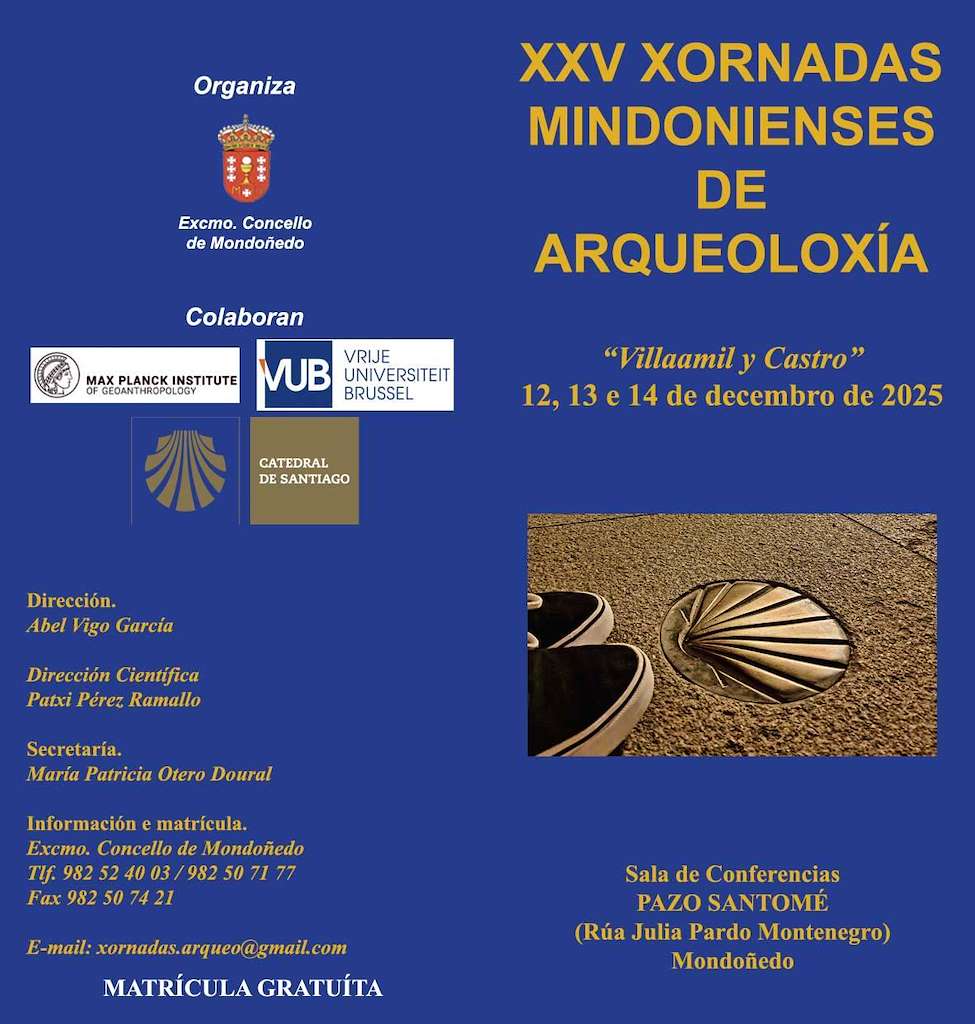 XXV Xornadas Mindonienses de Arqueoloxía (2025) en Mondoñedo