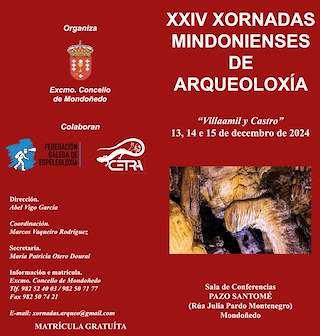 Fechas, información, programa, cartel, imágenes, mapa y ubicación de XXIV Xornadas Mindonienses de Arqueoloxía  en  Mondoñedo
