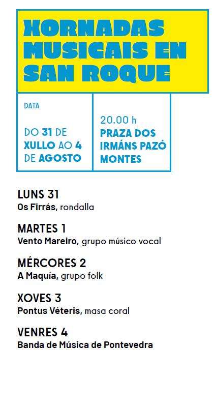 Xornadas Musicais en San Roque en Pontevedra