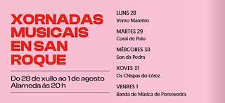 Fechas, información, programa, cartel, imágenes, mapa y ubicación de Xornadas Musicais en San Roque  en  Pontevedra