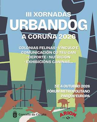 Fechas, información, programa, cartel, imágenes, mapa y ubicación de  III Xornadas Urbandog  (2026)  en  A Coruña