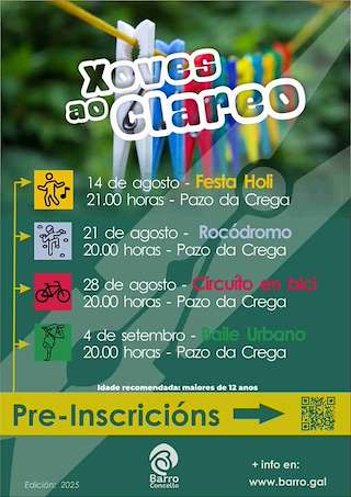 Fechas, información, programa, cartel, imágenes, mapa y ubicación de Xoves ao Clareo  en  Barro