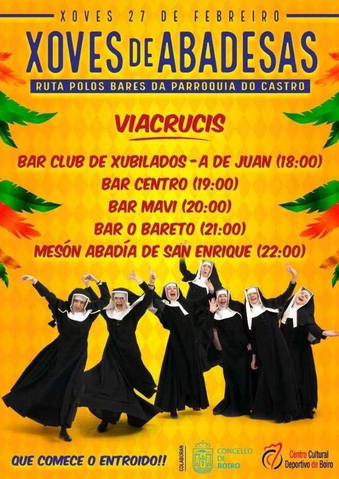 Xoves de Abadesas de Castro en Boiro