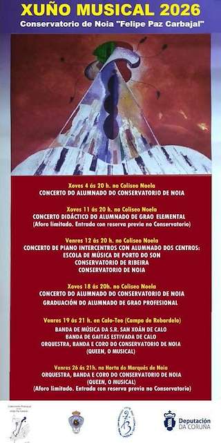 Fechas, información, programa, cartel, imágenes, mapa y ubicación de Xuño Musical (2026) en Noia