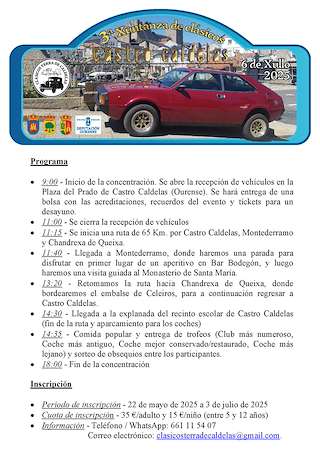 IV Xuntanza de Coches Clásicos en O Castro de Caldelas