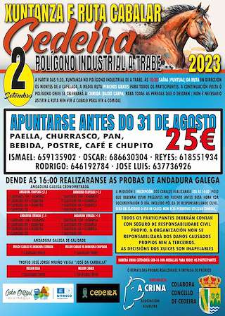 Xuntanza e Ruta Cabalar (2026) en Cedeira
