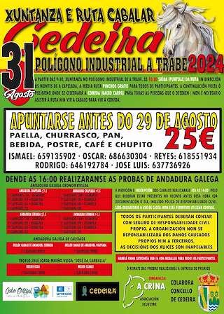 Xuntanza e Ruta Cabalar (2026) en Cedeira