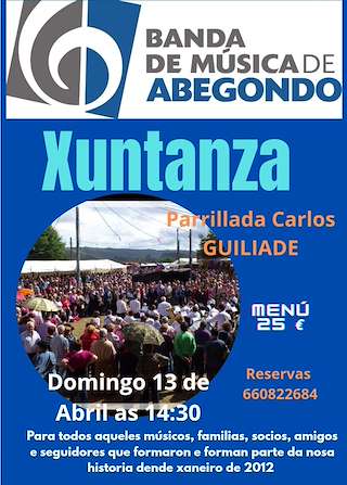 Fechas, información, programa, cartel, imágenes, mapa y ubicación de Xuntanza Banda de Música  en  Abegondo