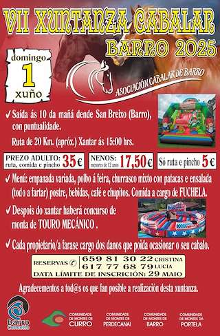 Fechas, información, programa, cartel, imágenes, mapa y ubicación de VII Xuntanza Cabalar  en  Barro