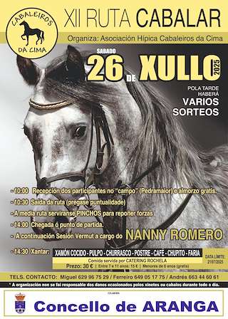 Fechas, información, programa, cartel, imágenes, mapa y ubicación de XII Xuntanza Cabalar Cabaleiros da Cima  en  Aranga
