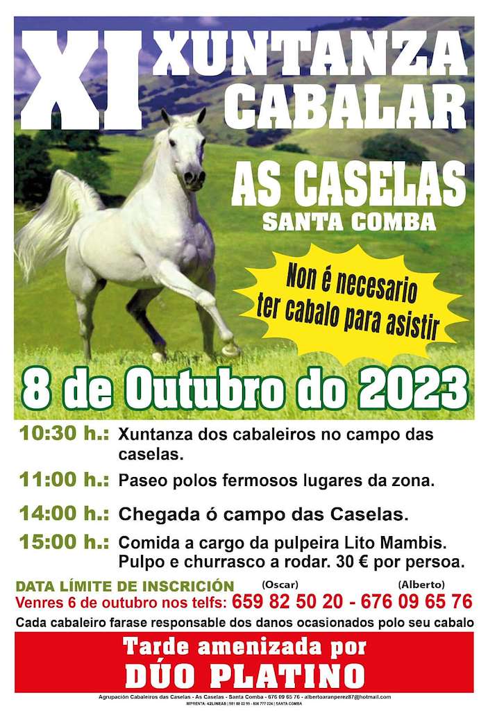 XI Xuntanza Cabalar de As Caselas (2023) en Santa Comba