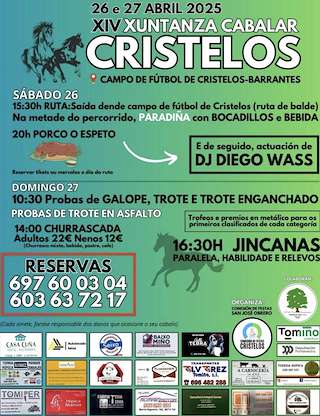 Fechas, información, programa, cartel, imágenes, mapa y ubicación de XIV Xuntanza Cabalar de Barrantes  en  Tomiño
