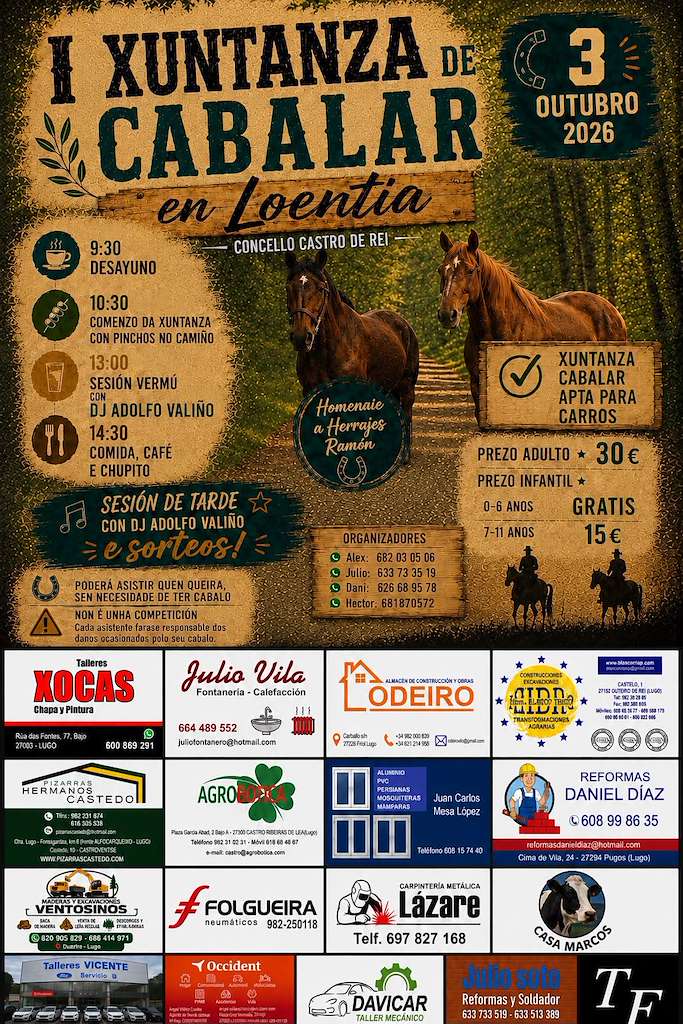 I Xuntanza Cabalar en Loentia (2026) en Castro de Rei