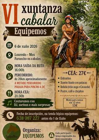 Fechas, información, programa, cartel, imágenes, mapa y ubicación de VI Xuntanza Cabalar Equipemos (2026)