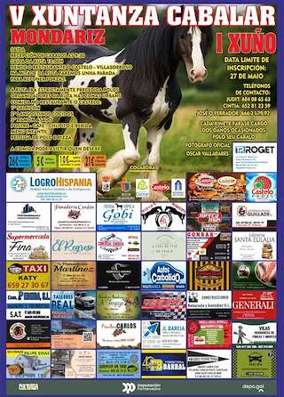 Fechas, información, programa, cartel, imágenes, mapa y ubicación de V Xuntanza Cabalar  en  Mondariz