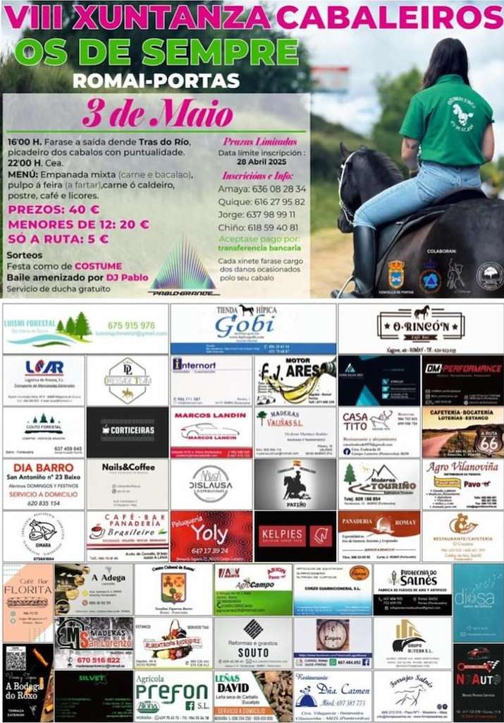 VIII Xuntanza Cabalar Os de Sempre en Portas