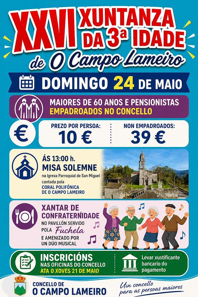 XXVI Xuntanza da 3ª Idade (2026) en O Campo Lameiro