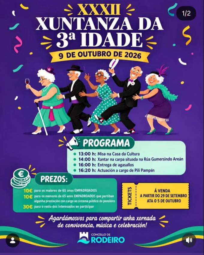 XXXII Xuntanza da 3ª Idade  (2026) en Rodeiro