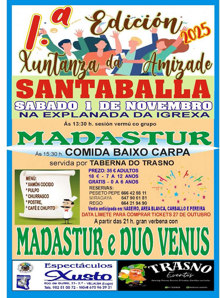 I Xuntanza da Amizade de Santaballa (2025) en Vilalba